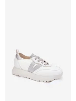 Buty Sportowe Damskie Na Platformie Vinceza 58510 Białe