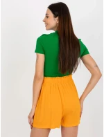 Šortky model 18371985 světle oranžová - FPrice Šortky model 18371985 světle oranžová - FPrice