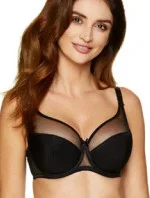 Dámska polovystužená podprsenka Zara / B3 black - Gorteks