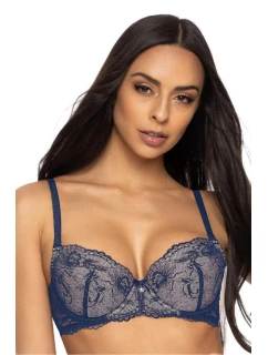Dámska push-up podprsenka Percy 3530/11 Dark Blue - matná