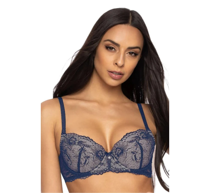 Dámska push-up podprsenka Percy 3530/11 Dark Blue - matná