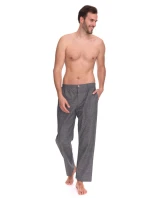 Pánske pyžamové nohavice 2535 Zeus sivé - L&L