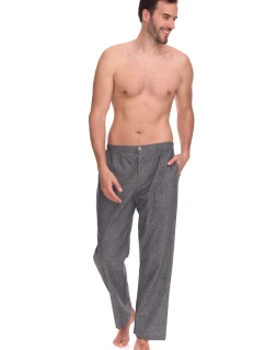 Pánske pyžamové nohavice 2535 Zeus sivé - L&L