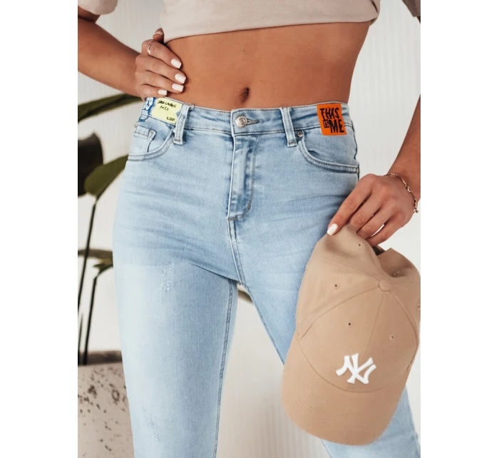 Dámské džínové kalhoty světle modré model 21972740 - Dstreet