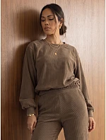 Dámska súprava z kordového úpletu – mikina a nohavice Fango FashionStreet AY1253 Dámska súprava z kordového úpletu – mikina a nohavice Fango FashionStreet AY1253
