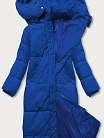 Dámska dlhá zimná bunda modrá (AG3-3031)