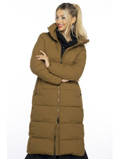 Dámska dlhá hnedá zimná bunda Ann Gissy (AG1-J9157)