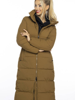 Dámska dlhá hnedá zimná bunda Ann Gissy (AG1-J9157)