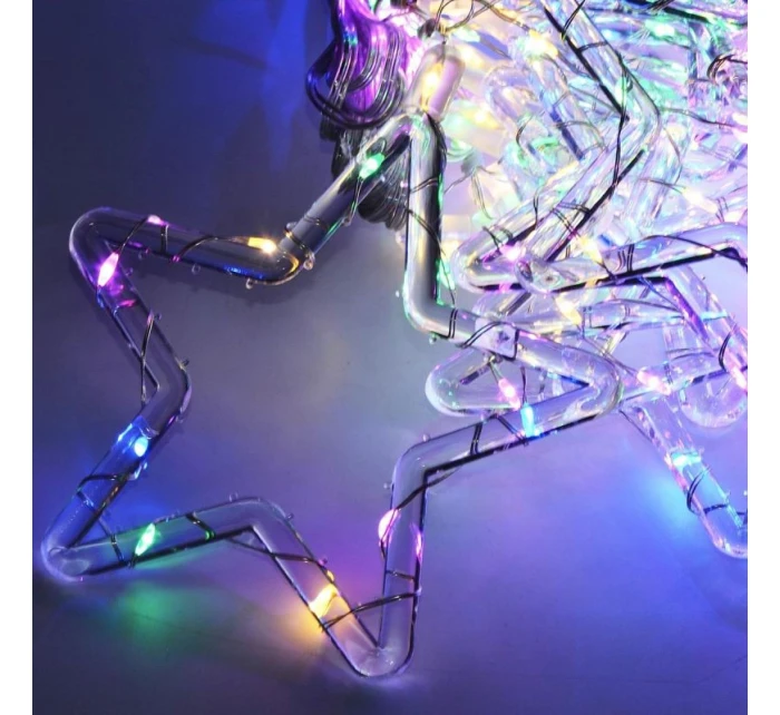 Svetelné závesy na vianočný stromček 120x120 CM 235LED MULTIKOLOR STARS