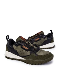 Pánská klasická sportovní obuv Memory Foam Big Star model 21601693 Zelená - Big Star Shoes