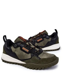 Męskie Klasyczne Buty Sportowe Memory Foam Big Star KK174272 Zielone