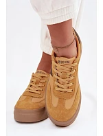 Dámské semišové tenisky Big Star TT274166 Žluté