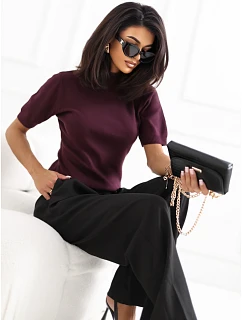 Sweter PM SW model 22334123 ciemny fioletowy - FPrice