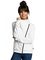 B071 Mikina s kapucňou na zips - ecru