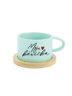 MOJE KÁVIČKA - mint hrníček makronka 200 ml