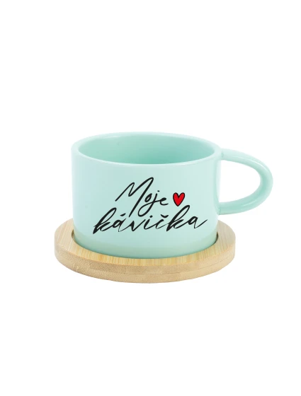 MOJE KÁVIČKA - mint hrníček makronka 200 ml MOJE KÁVIČKA - mint hrníček makronka 200 ml