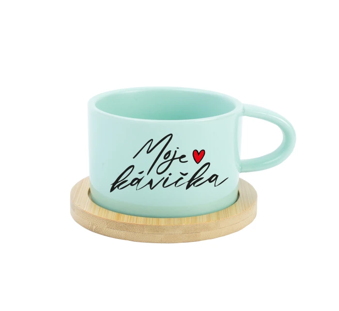 MOJE KÁVIČKA - mint hrníček makronka 200 ml MOJE KÁVIČKA - mint hrníček makronka 200 ml