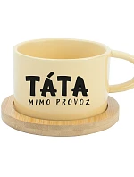TÁTA MIMO PREVÁDZKY – žltý hrnček Makronka 200 ml