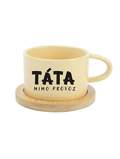 TÁTA MIMO PREVÁDZKY – žltý hrnček Makronka 200 ml