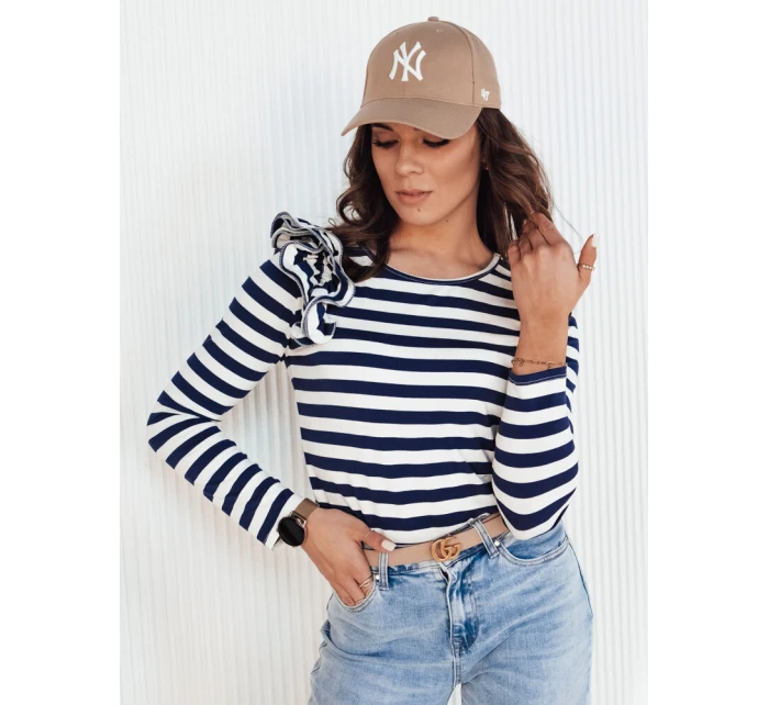 Dámská pruhovaná halenka námořnická modrá Dstreet model 21972874 - FashionStreet