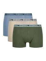 Pánské boxerky z bio bavlny 3ks DIM COTTON STRETCH BIO BOXER 3x - DIM - zelená