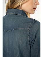 K Denim halenka s dlouhým rukávem 20.K blue model 22509896 - Kariban K Denim halenka s dlouhým rukávem 20.K blue model 22509896 - Kariban