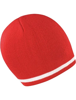 R Pletená čepice s pruhy 28. red/white model 22424896 - Result Headwear