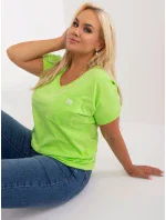 Bluzka RV BZ model 19915389 limonkowy - FPrice Bluzka RV BZ model 19915389 limonkowy - FPrice