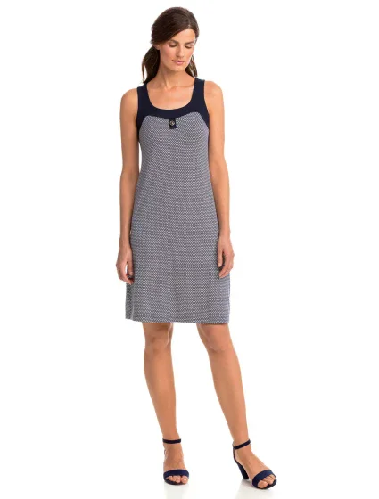 Elegantné vzorované dámske šaty 14455 - Vamp