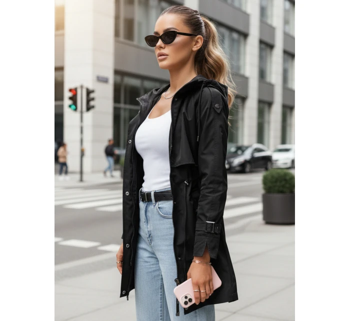 Dámská přechodná bunda parka černá Dstreet model 21974360 - FashionStreet