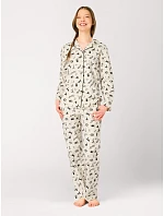 Pyžamo Key LNS 921 B26, s dlhými rukávmi, veľkosti XS–XL, zapínacie