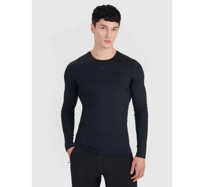 Pánske rýchloschnúce tréningové tričko s dlhým rukávom 4F 4FWMM00TFLOM507-20S pánske