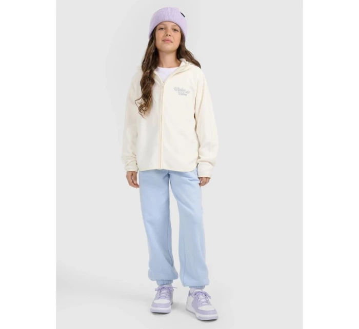 Dívčí volný fleece s kapucí model 21917508 - 4F