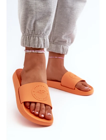 Damskie Klapki 4FMM00FFLIF045-70S Pomarańczowe