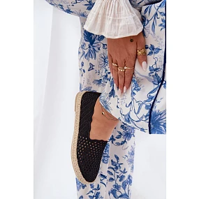 Dámske espadrilky s úpletom Vinceza 13625 Black Dámske espadrilky s úpletom Vinceza 13625 Black