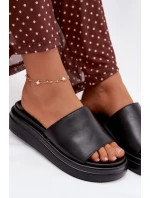 Dámské nazouváky na platformě Černé Tanelisse Dámské nazouváky na platformě Černé Tanelisse