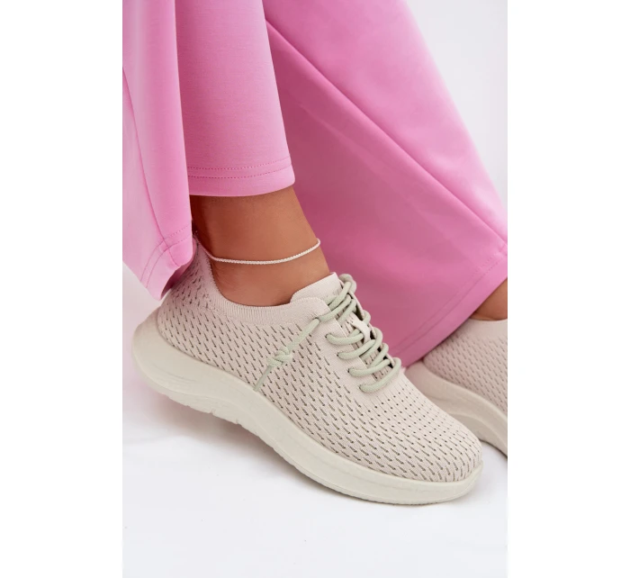 Materiálové Dámské Sportovní Boty Béžové model 22031712 - EVENTO