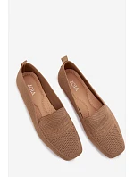 Materiálové dámské mokasyny světle hnědé Dorielle Materiálové dámské mokasyny světle hnědé Dorielle