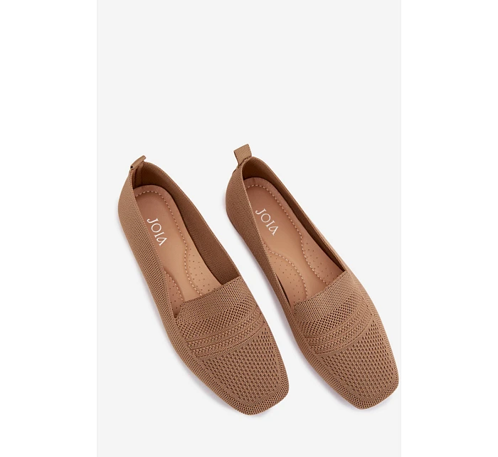 Materiálové dámské mokasyny světle hnědé Dorielle Materiálové dámské mokasyny světle hnědé Dorielle