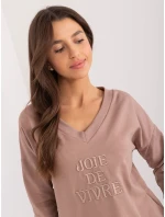 Bluzka RV BZ model 20148832 ciemny bezowy - FPrice