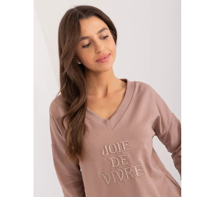 Bluzka RV BZ model 20148832 ciemny bezowy - FPrice