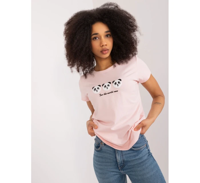 Bluzka RV BZ model 19735061 jasny różowy - FPrice Bluzka RV BZ model 19735061 jasny różowy - FPrice