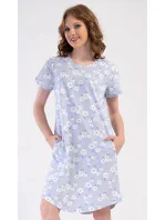 Dámske šaty Nature home modro-biele - Vienetta Dámske šaty Nature home modro-biele - Vienetta