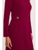 Dámske šaty S419 Bordeaux - Stylove Dámske šaty S419 Bordeaux - Stylove