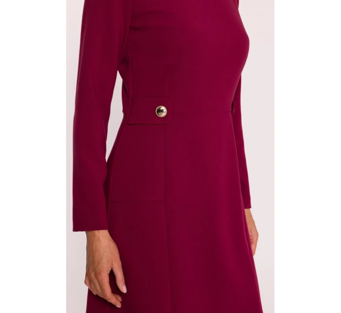 Dámske šaty S419 Bordeaux - Stylove Dámske šaty S419 Bordeaux - Stylove