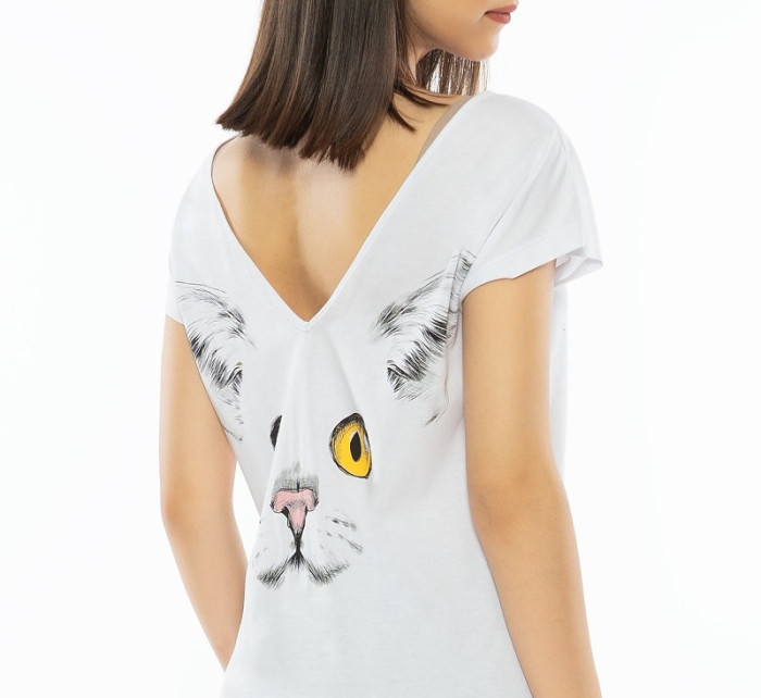 Dámske pyžamo šortky Veľká mačka