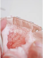 Ocieplane Botki Dziecięce Na Suwak Różowe Dolida Ocieplane Botki Dziecięce Na Suwak Różowe Dolida