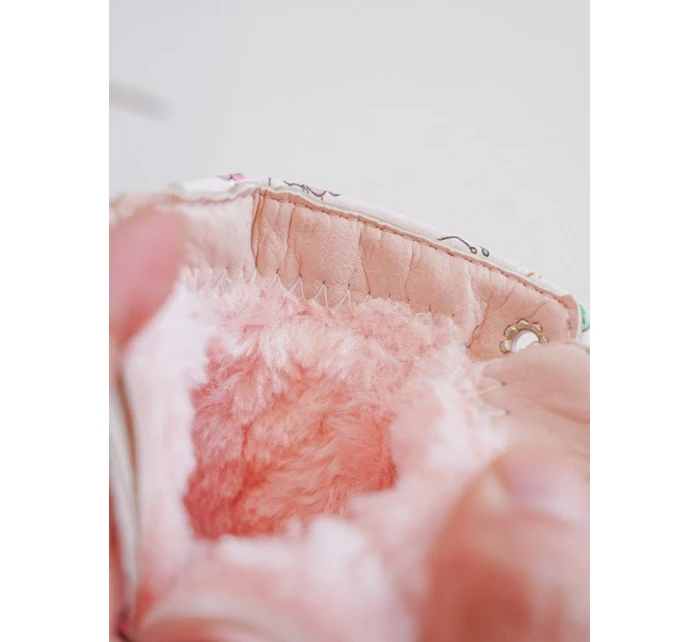 Ocieplane Botki Dziecięce Na Suwak Różowe Dolida Ocieplane Botki Dziecięce Na Suwak Różowe Dolida