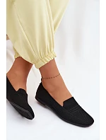 Materiálové Dámské Mokasiny Černé model 22102816 - Boto