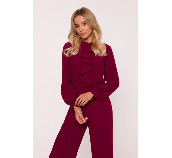 S420 Kombinéza s volánom - bordová S420 Kombinéza s volánom - bordová